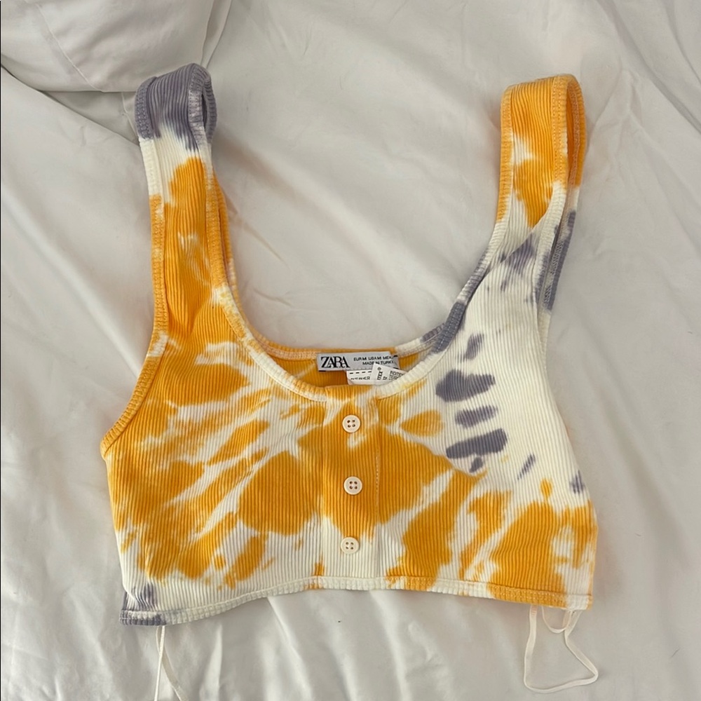 Zara Tie-Dye Crop Top